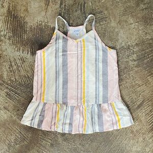 Girls Ruffle Tank Blouse